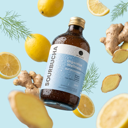 Bali Rain Sourbucha™ ginger kombucha Bali with fresh fennel and lemon, zero sugar